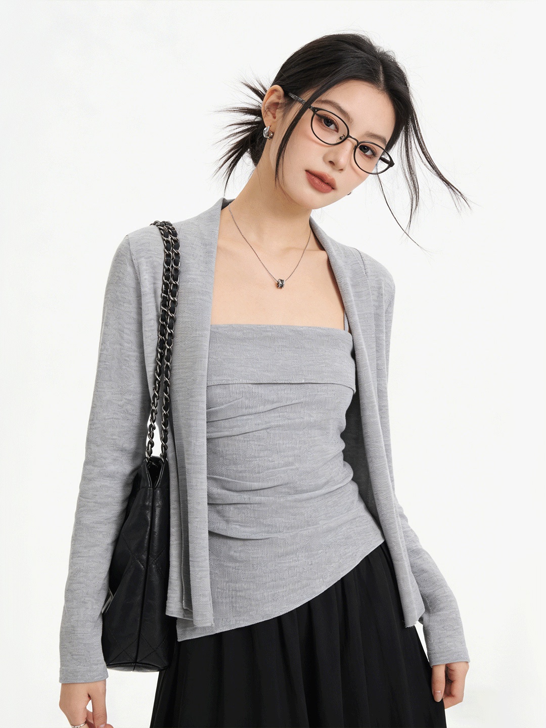 Lifestyle In Korean - Lush Life Skin-friendly Short Knitted Cardigan